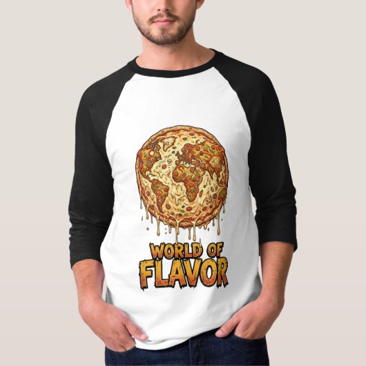 Pizza Overload Planet Tシャツ (正面)