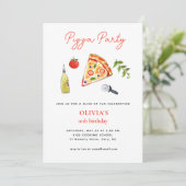 PIZZA PARTY なんでも誕生日招待状 案内状 (スタンド正面)