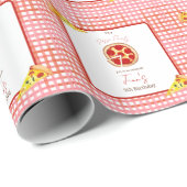 Pizza Party Any Age Birthday ラッピングペーパー (ロールコーナー)