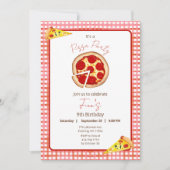 Pizza Party Any Age Birthday Invitation 招待状 (正面)
