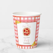 Pizza Party Any Age Birthday Paper cup 紙コップ (裏面)