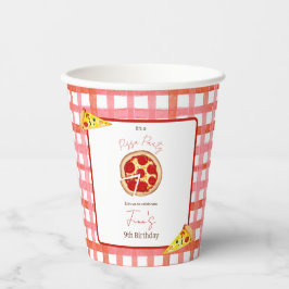 Pizza Party Any Age Birthday Paper cup 紙コップ