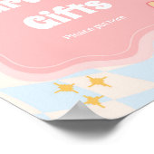 Pizza Party Cards and Gifts Sign ポスター (角)