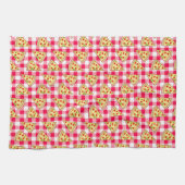 Pizza Party Kids Birthday キッチンタオル (横)