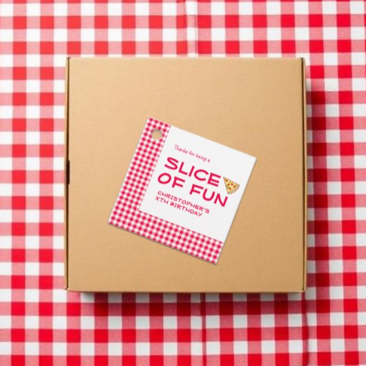 Pizza Party Kids Birthday フェイバータグ