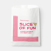 Pizza Party Kids Birthday フェイバーバッグ (正面)