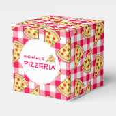 Pizza Party Kids Birthday フェイバーボックス (正面サイド)