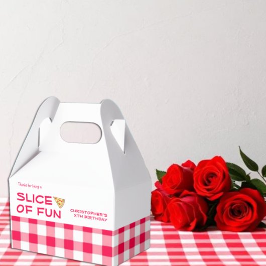 Pizza Party Kids Birthday フェイバーボックス