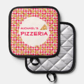 Pizza Party Kids Birthday 鍋敷き (正面/裏面)