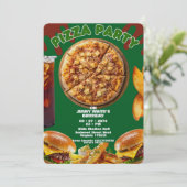 Pizza Party Themed Invitation 招待状 (スタンド正面)