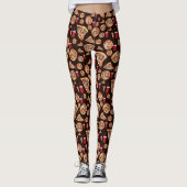 Pizza Pattern Leggings レギンス (正面)