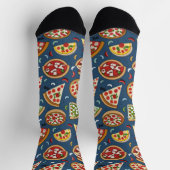 Pizza Pattern Unisex Crew Sock ソックス (上部)