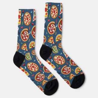 Pizza Pattern Unisex Crew Sock ソックス