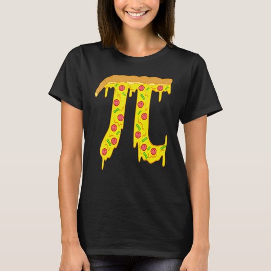 Pizza Pi Funny Pi Day Gift Funny Pizza Pi Tシャツ (正面)