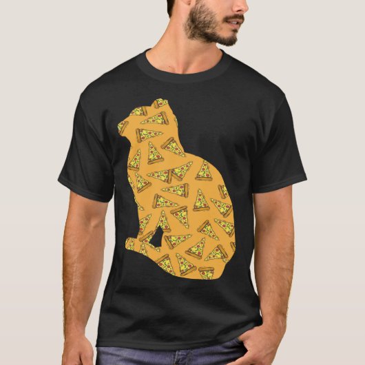 Pizza  Pizzaiolo Pizza Cat Tシャツ (正面)