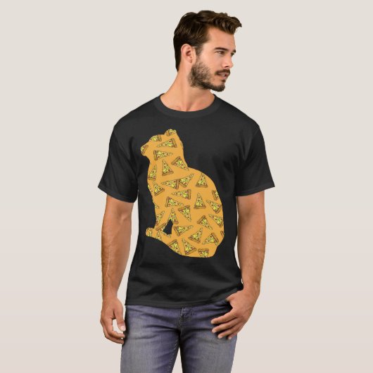 Pizza  Pizzaiolo Pizza Cat Tシャツ (正面フル)