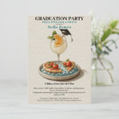 Pizza Pool Cocktail Graduation Celebration  招待状 (スタンド正面)