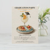 Pizza Pool Cocktail Graduation Celebration  招待状 (スタンド正面)