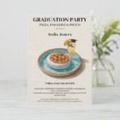 Pizza Pool Cocktail Graduation Celebration  招待状 (スタンド正面)