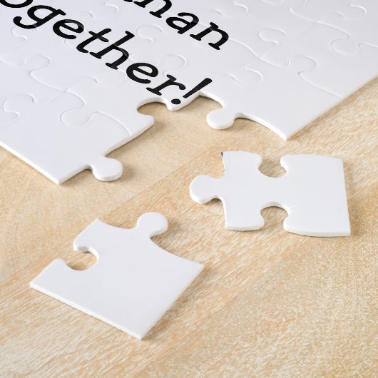 Pizza Puzzle with Funny Quote ジグソーパズル (側面)