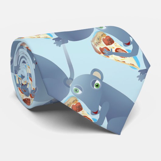 pizza rat mens neck tie ネクタイ (ロール)