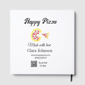 Pizza restaurant cafe pizzeria scan QR code order  ゲストブック (裏面)