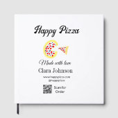 Pizza restaurant cafe pizzeria scan QR code order  ゲストブック (正面)