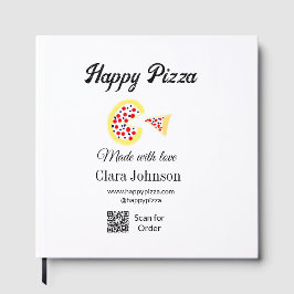 Pizza restaurant cafe pizzeria scan QR code order  ゲストブック