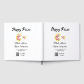 Pizza restaurant cafe pizzeria scan QR code order  ゲストブック (全面)