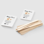 Pizza restaurant cafe pizzeria scan QR code order  ハンドファン (組立なし)