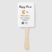 Pizza restaurant cafe pizzeria scan QR code order  ハンドファン (正面)