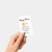 Pizza restaurant cafe pizzeria scan QR code order  バッジ (手持ち)