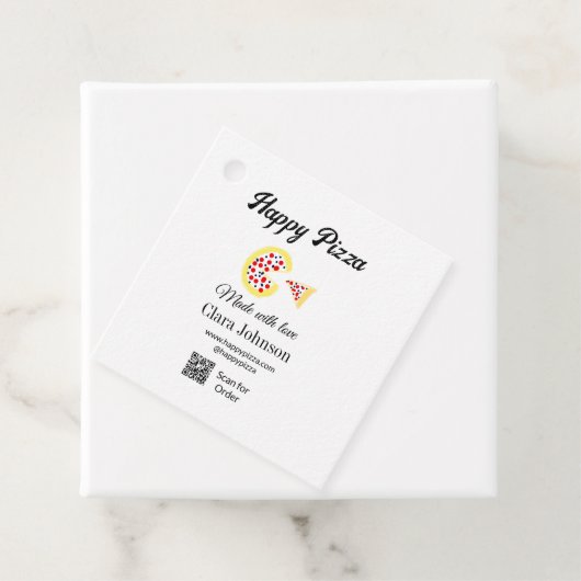 Pizza restaurant cafe pizzeria scan QR code order  フェイバータグ (インサイチュ)