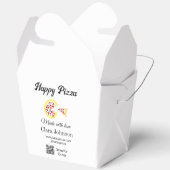 Pizza restaurant cafe pizzeria scan QR code order  フェイバーボックス (見開き)