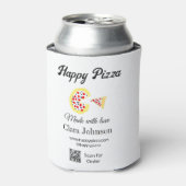 Pizza restaurant cafe pizzeria scan QR code order  缶クーラー (缶正面)