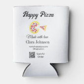 Pizza restaurant cafe pizzeria scan QR code order  缶クーラー (正面)