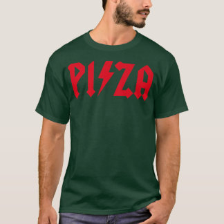 Pizza Rocks Funny Rock Music Pizzeria Hard Rock He Tシャツ