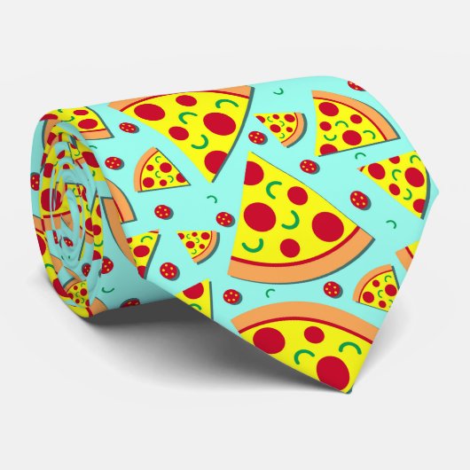 Pizza Slices Italian Restaurant Boss Novelty ネクタイ (ロール)