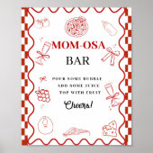 Pizza special delivery  baby shower Favor sign ポスター (正面)