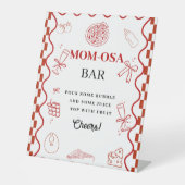 Pizza special delivery  baby shower Favor sign 台座サイン (正面)