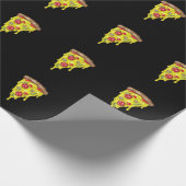 Pizza Stück Salami ラッピングペーパー (角)