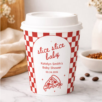Pizza Theme Baby Shower Paper Cups 紙コップ