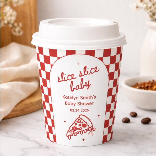 Pizza Theme Baby Shower Paper Cups 紙コップ