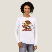 Pizza Thrash Funny Skate Pizza Shirt トライブレンドＴシャツ (正面全体)