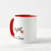 Pizza Time Squirrel Photo Mug マグカップ (正面左)