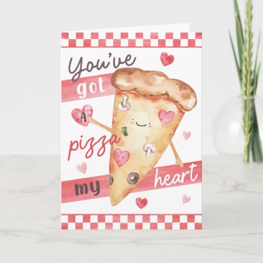 Pizza Valentine’s Fun - You’ve Got a Pizza Heart カード (正面)