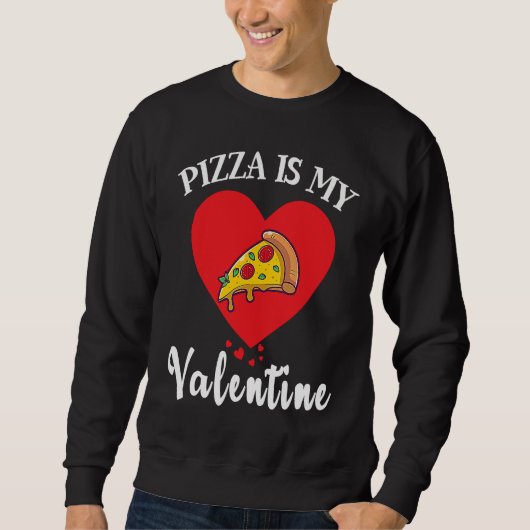 Pizza Valentines Day Heart Apparel Toddler Boys Gi スウェットシャツ (正面)