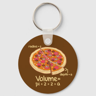 Pizza Volume Mathematical Formula = Pi*z*z*a キーホルダー