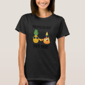Pizza with Pineapple Hawaii Pizza Exotic Pizzaiolo Tシャツ (正面)