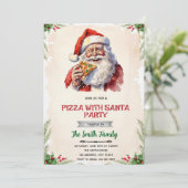 Pizza with Santa party invitation 招待状 (スタンド正面)